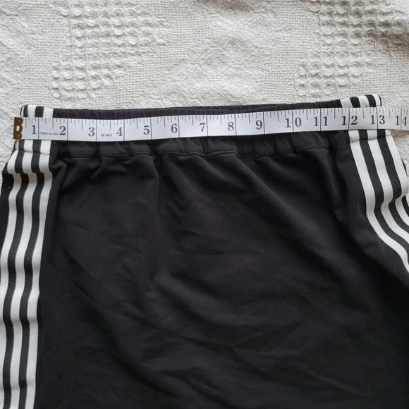 Goldie Black 3 White Stripped Cotton Mini Skirt - Picture 5 of 6